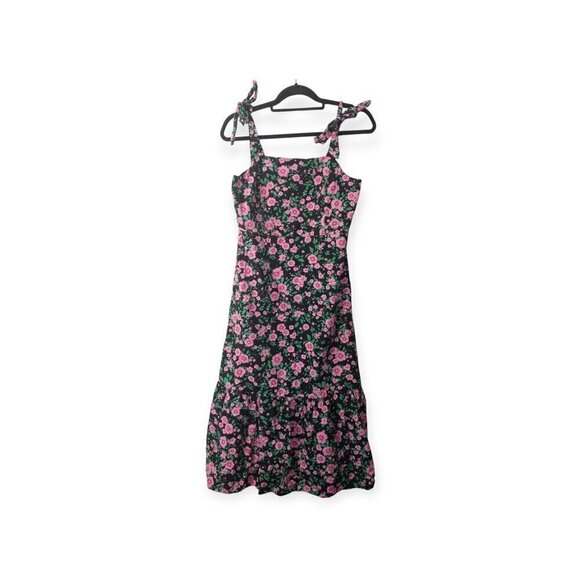 Princess Highway Dresses & Skirts - Princess Highway Sundress Dress Pink Floral Romantic SZ M 100% Organic Cotton